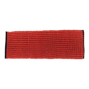 TENDANCE BATHROOM CARPET 45X120 CM, COTTON, ORANGE WITH BLACK EDGE