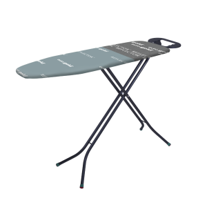 EUROGOLD IRONING BOARD 110 x 30 cm METAL, SLIDING ADJUSTABLE HEIGHT, COTTON COVER, ANTHRACITE REFLECTOR