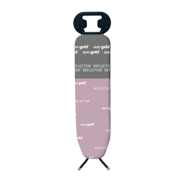 EUROGOLD IRONING BOARD 110 x 30 cm METAL, SLIDING ADJUSTABLE HEIGHT, COTTON COVER, ANTHRACITE REFLECTOR - Image 5