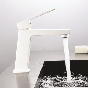 INTER CERAMIC BASIN TAP CF 1491085W ELINOR MATT WHITE