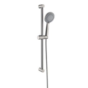 INTER CERAMIC SHOWER SET ELINOR BRASS BRUSH SILVER