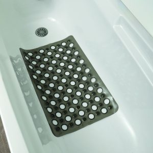 TENDANCE TUB MAT 60 x 38 cm WITH HOLES PVC, GREY