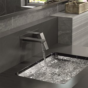 INTER CERAMIC WALL-MOUNTED BASIN TAP ELINOR ICF 8110191GG RIHANNA GUN GRAY